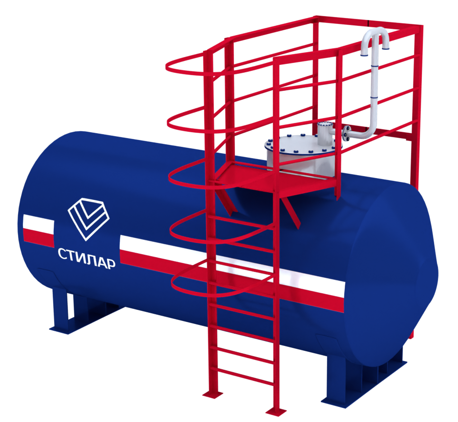 Горизонтальный резервуар РГСН для аварийного запаса воды 75 м³ от завода-производителя